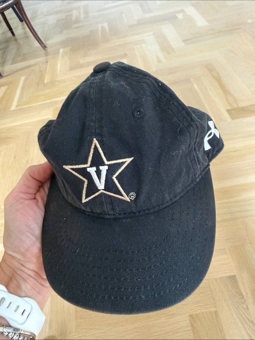 Under Armour Black Adjustable Baseball Cap with Subtle Logo